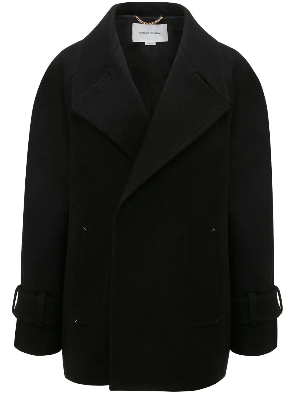 Stitch-Detail Peacoat