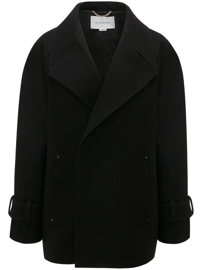 Stitch-Detail Peacoat