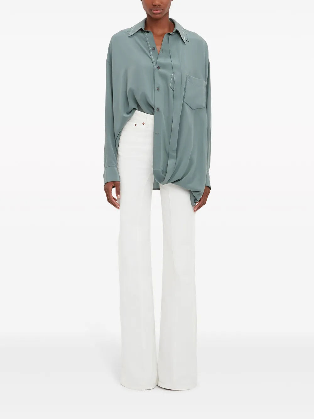 Long-Sleeve Double-Layered Shirt