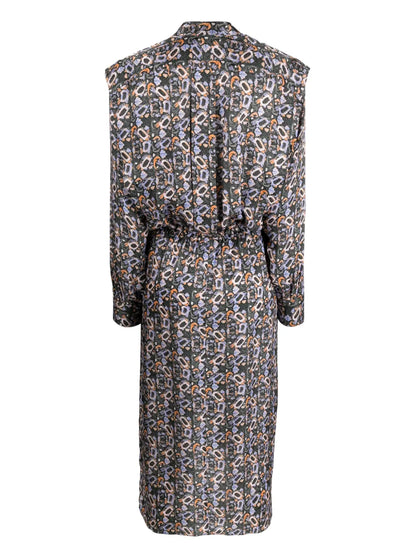 Lokeya Floral-Print Midi Dress