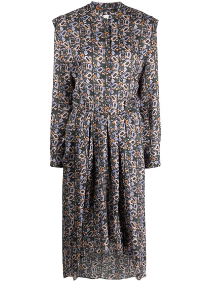 Lokeya Floral-Print Midi Dress