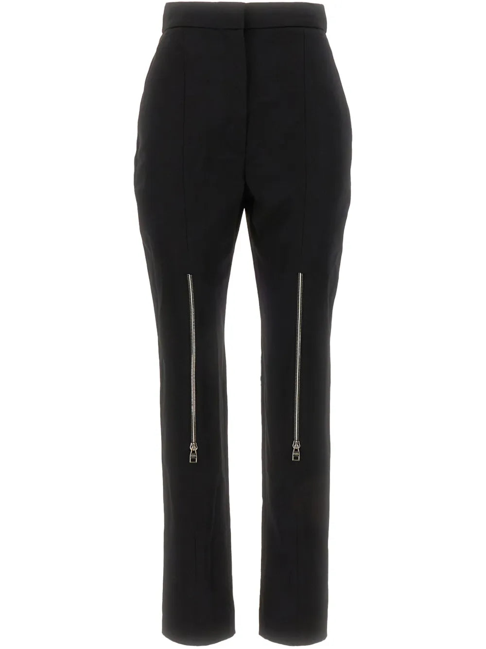 Pleated Wool Tapered Trousers