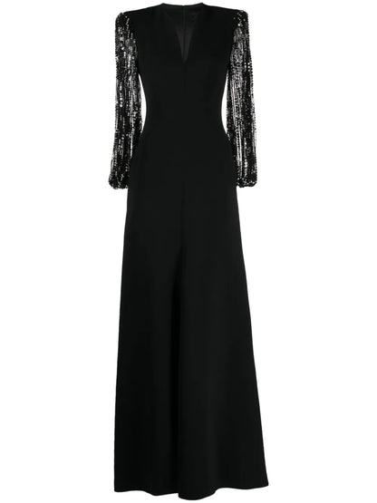The Swan Crystal-Embellished Gown