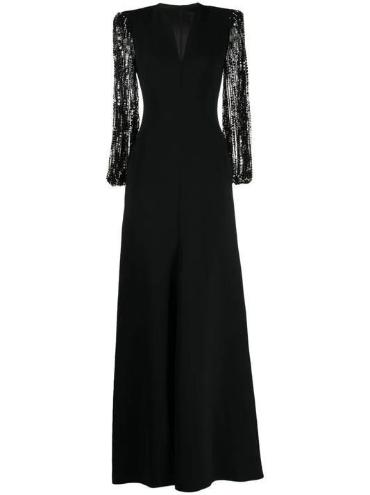 The Swan Crystal-Embellished Gown