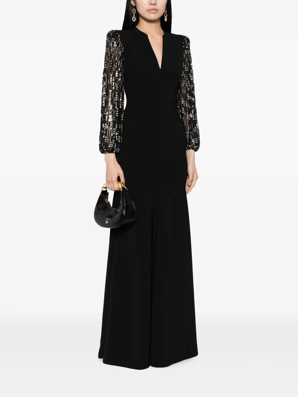 The Swan Crystal-Embellished Gown