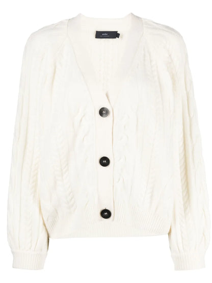Cable-Knit Cashmere Cardigan