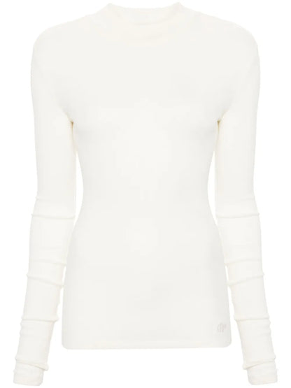 High-Neck Wool Sweater