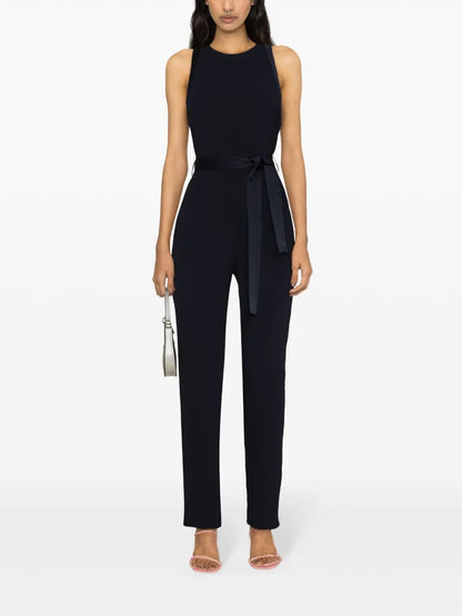 Belted Straight-Leg Jumpsuit
