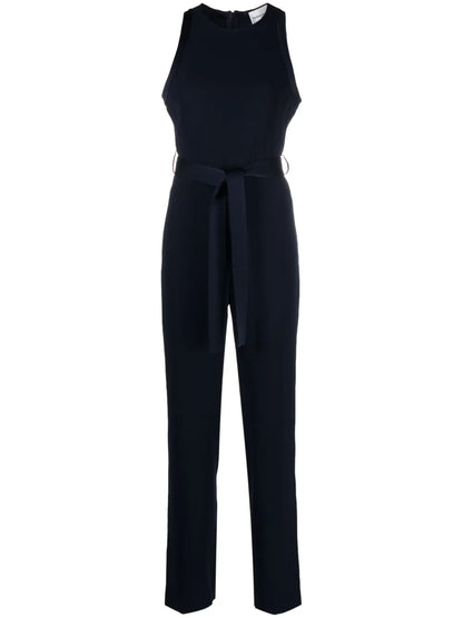 Belted Straight-Leg Jumpsuit