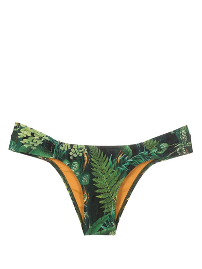 Ritz Leaf-Print Bikini Bottoms