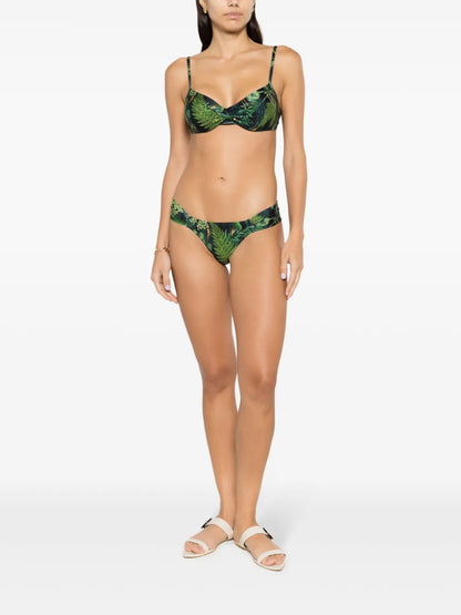 Ritz Leaf-Print Bikini Bottoms