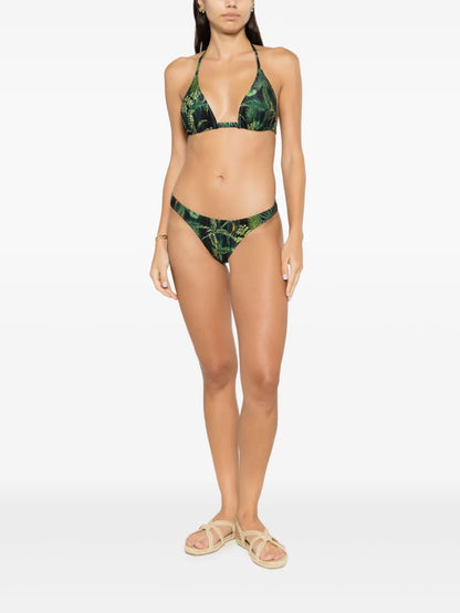Poipu Leaf-Print Bikini Bottoms