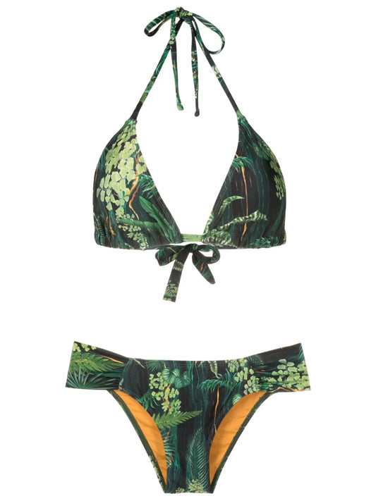 Vicky Leaf-Print Bikini