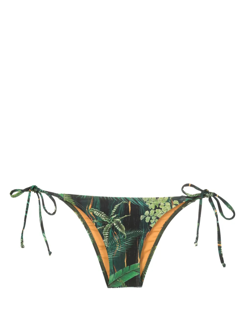 Thai Leaf-Print Bikini Bottoms