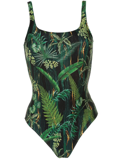 Hapuna Leaf-Print Swimsuit