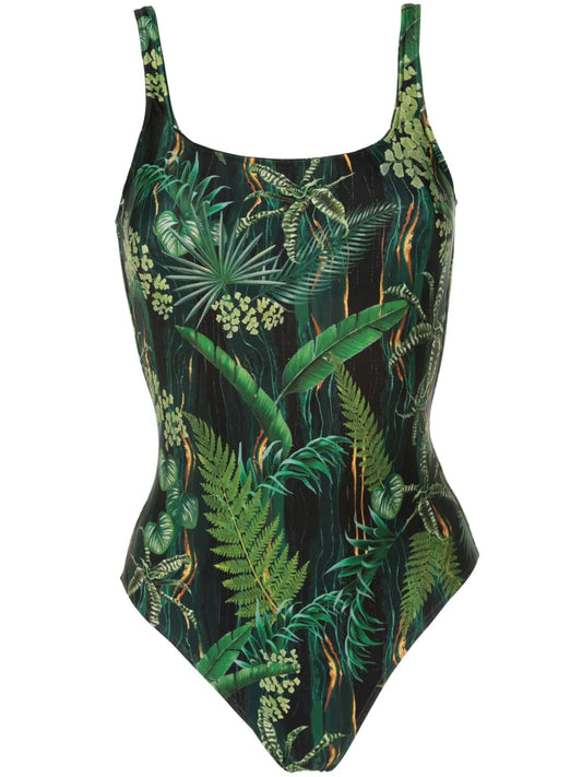 Hapuna Leaf-Print Swimsuit