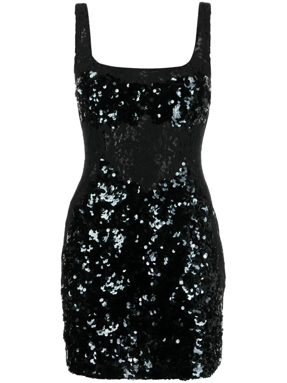 Lace Sequinned Minidress