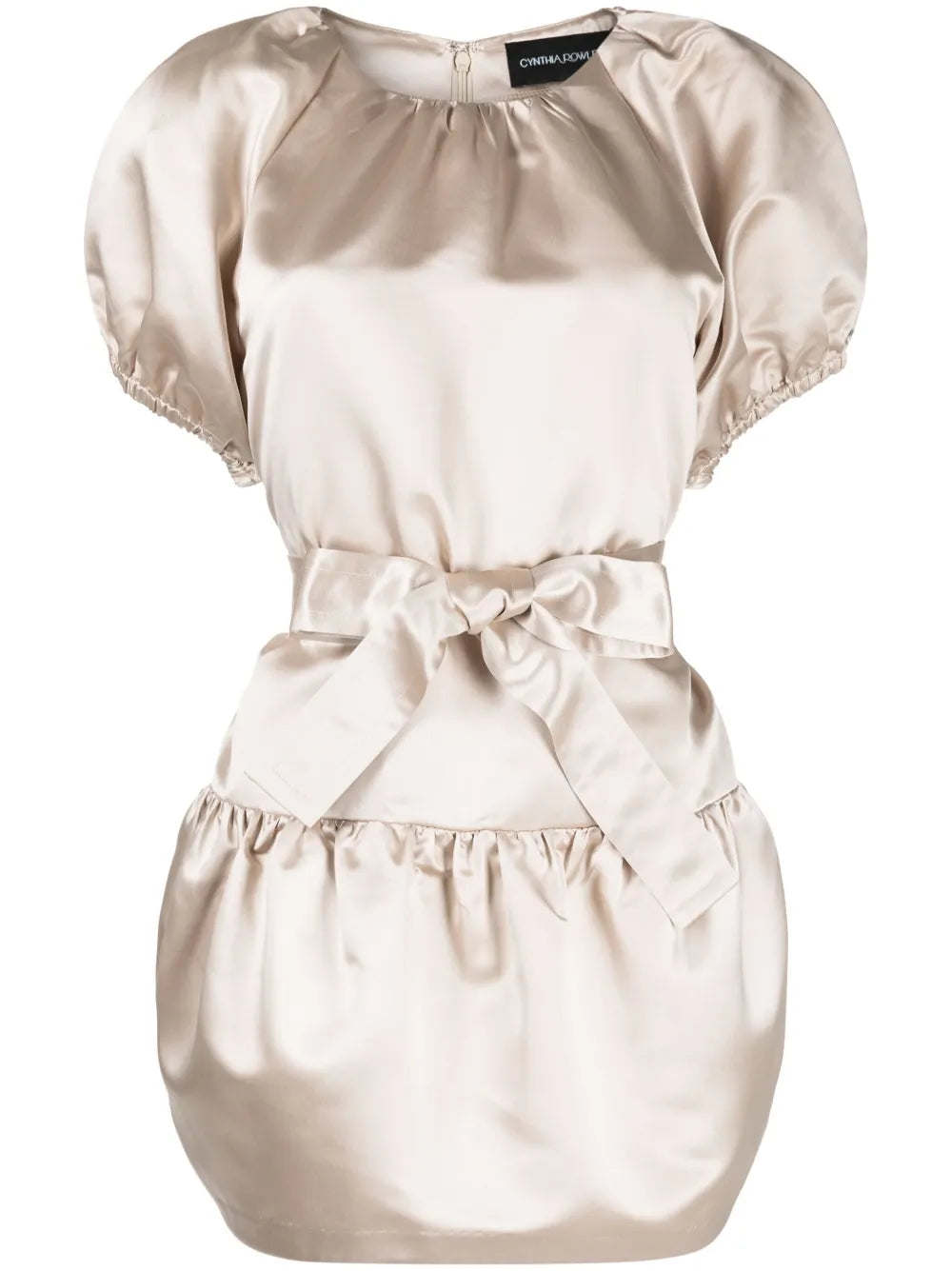 Satin Tulip Mini Dress