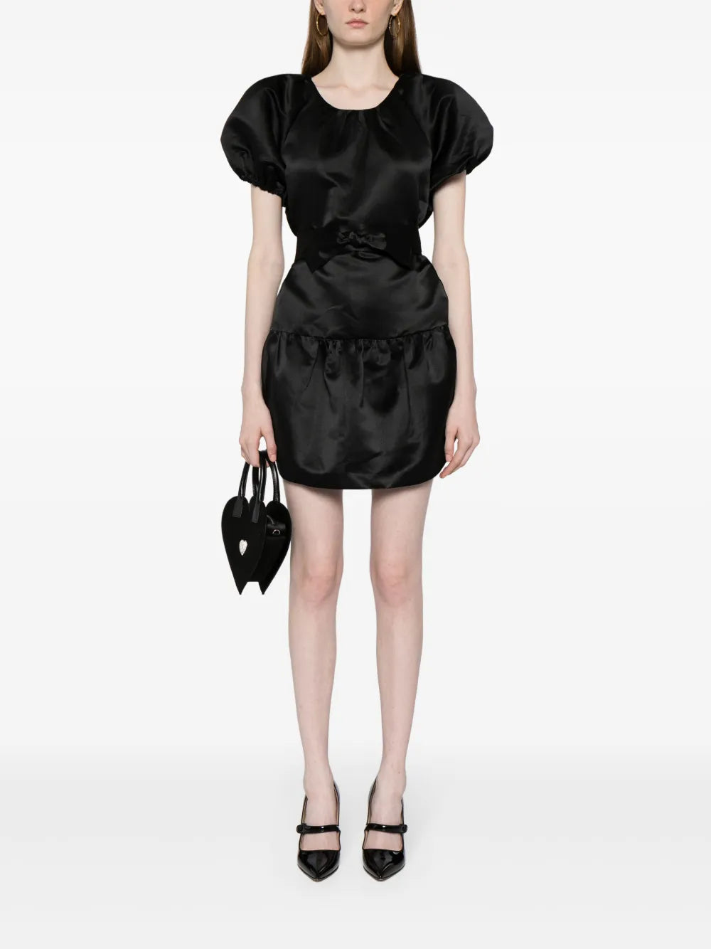 Satin Tulip Mini Dress