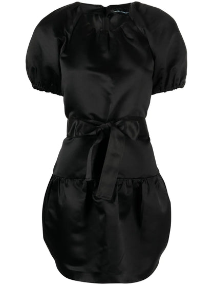 Satin Tulip Mini Dress