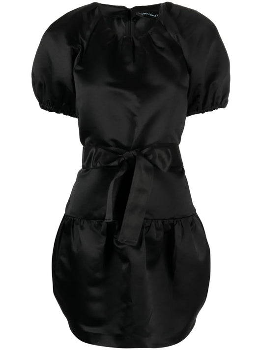 Satin Tulip Mini Dress