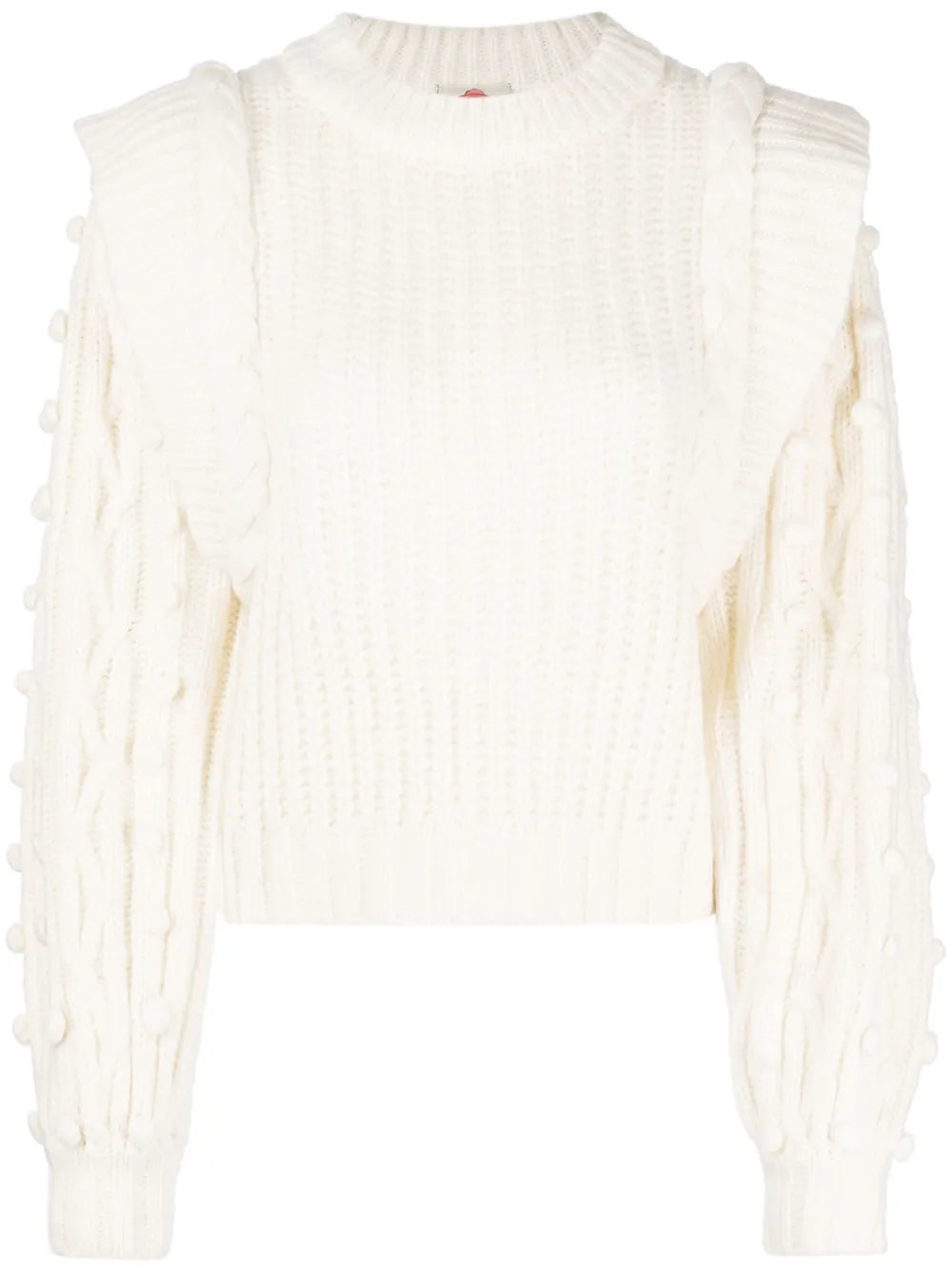 Braided-Detail Chunky-Knit Jumper