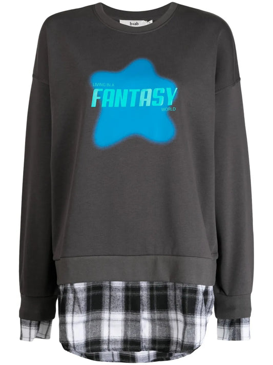 Fantasy Layered Jersey Sweatshirt