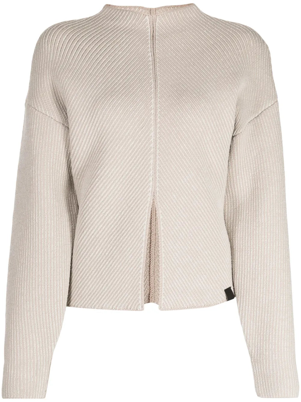 Striped Mock-Neck Top