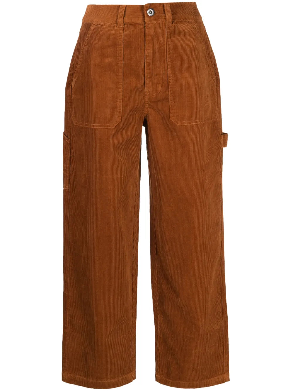 Corduroy Straight-Leg Trousers