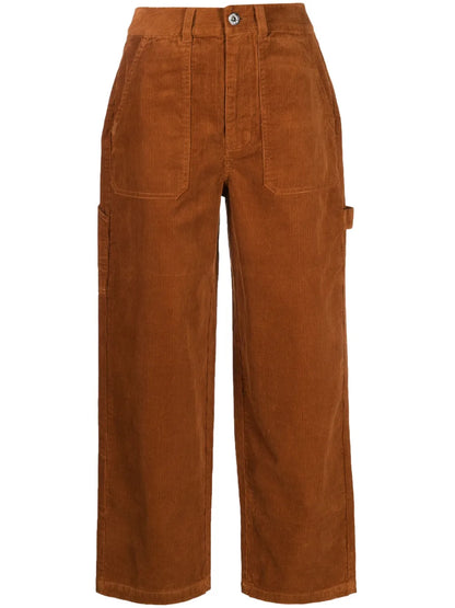 Corduroy Straight-Leg Trousers