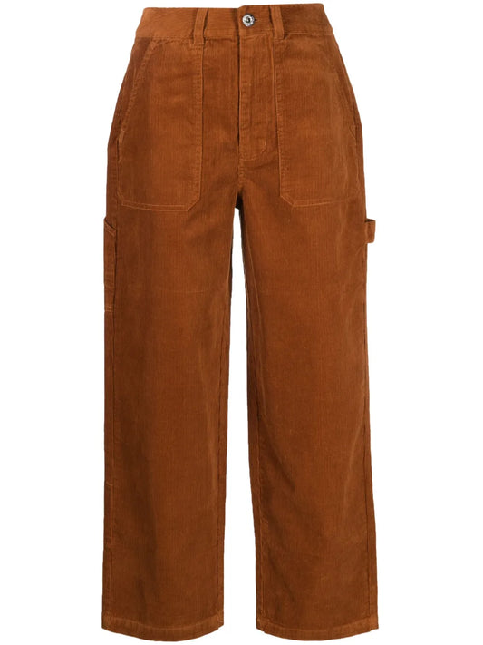 Corduroy Straight-Leg Trousers