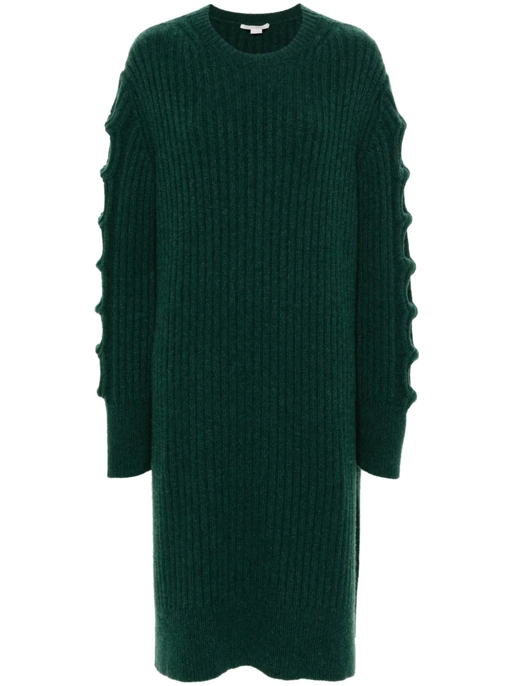 Round-Neck Midi Knitted Dress