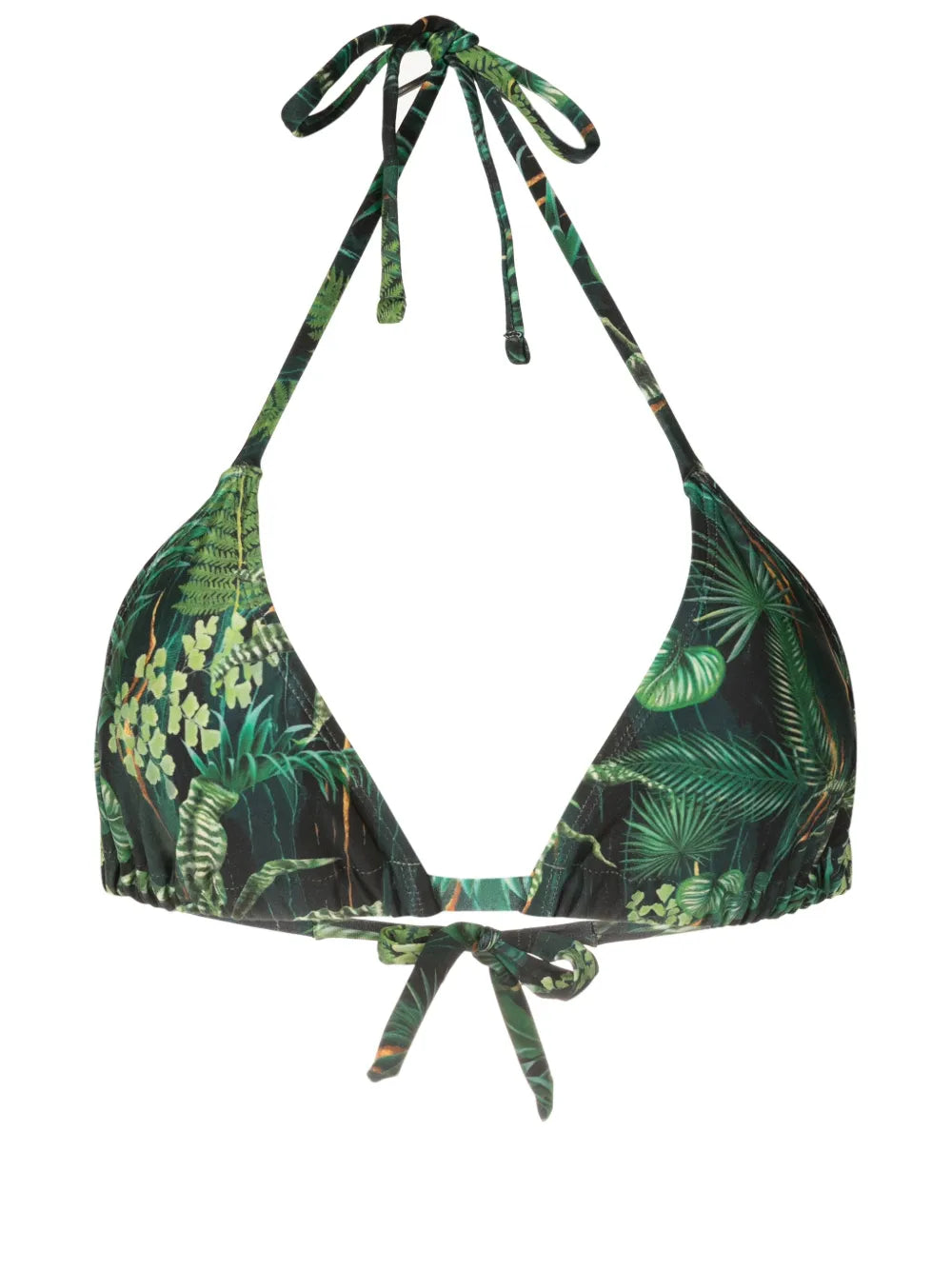 Iasmin Leaf-Print Bikini Top