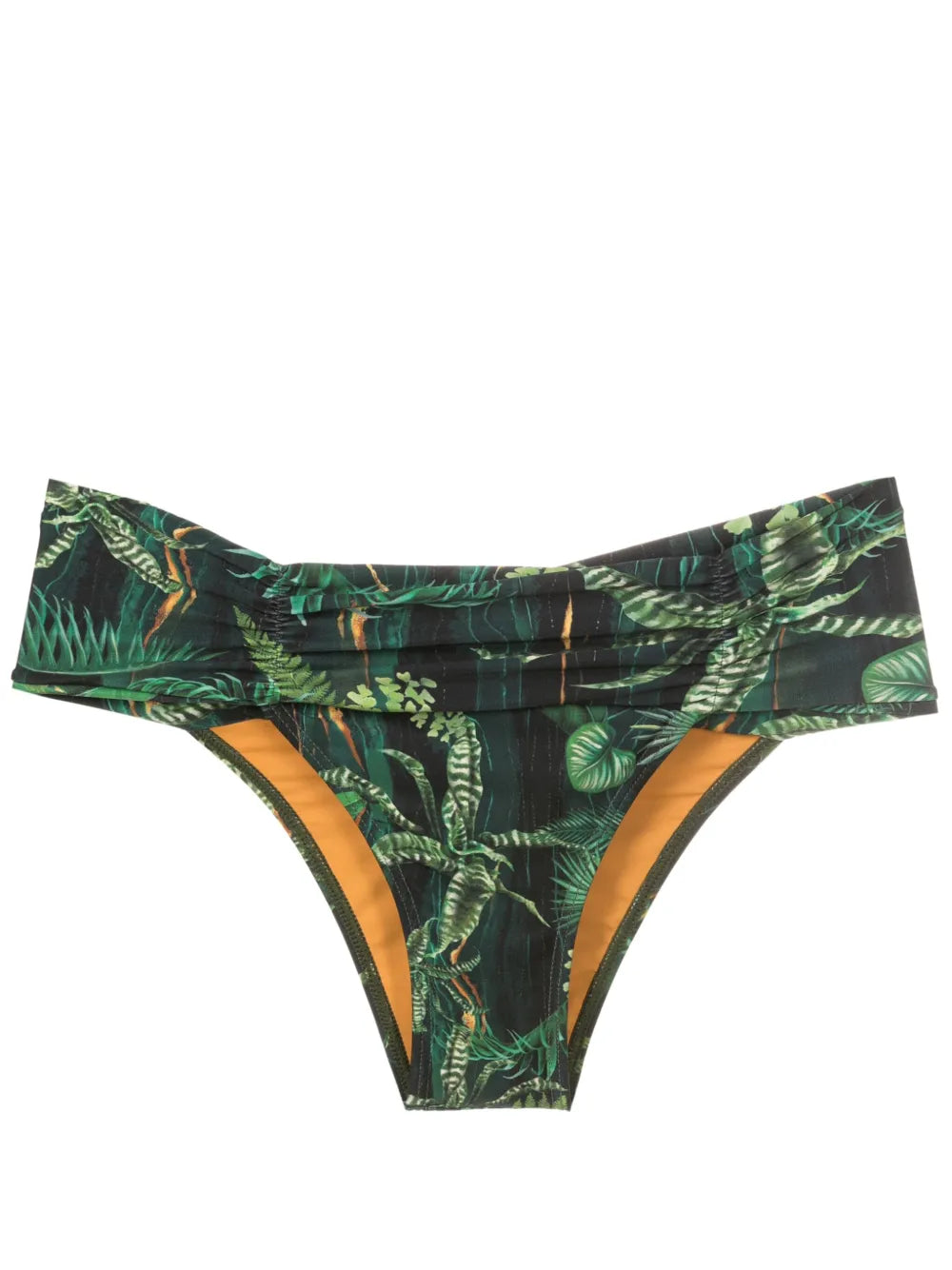 Jasper Leaf-Print Bikini Bottoms