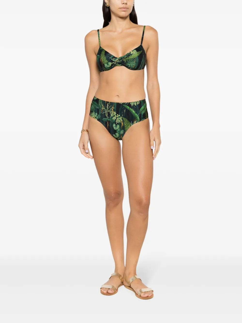 Verônica Leaf-Print Bikini