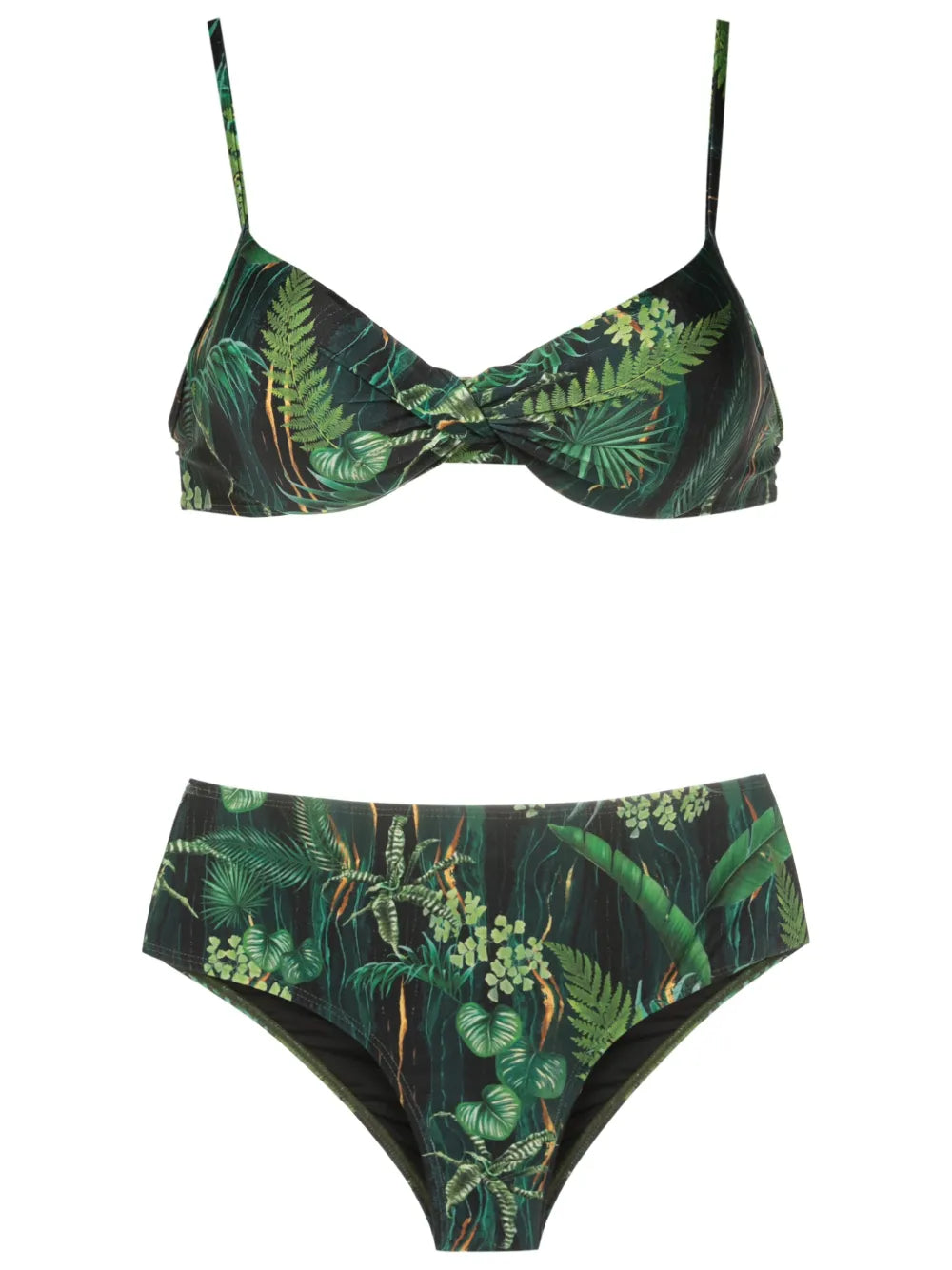 Verônica Leaf-Print Bikini