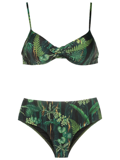 Verônica Leaf-Print Bikini