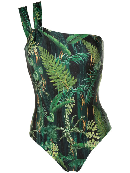 Miusha Leaf-Print Swimsuit