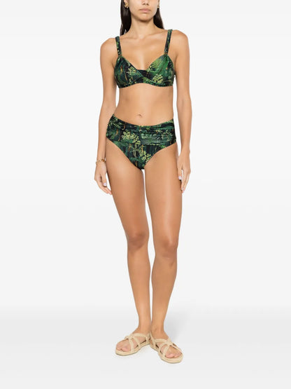 Marianne Leaf-Print Bikini