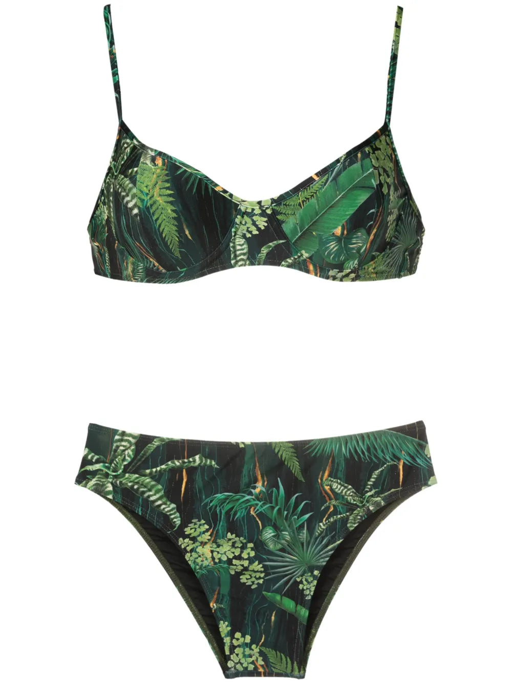 Lilica Leaf-Print Bikini