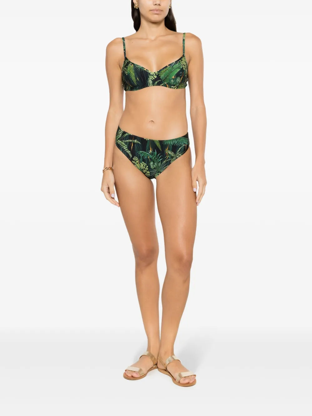 Lilica Leaf-Print Bikini