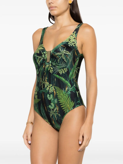 Mirassol Leaf-Print Swimsuit