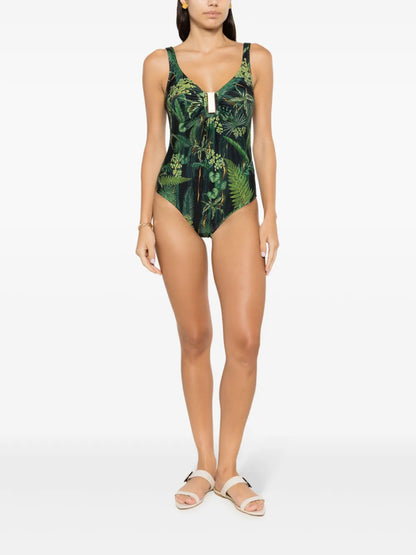 Mirassol Leaf-Print Swimsuit