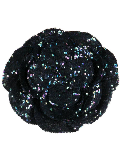 Sequinned Flower Bandeau Top