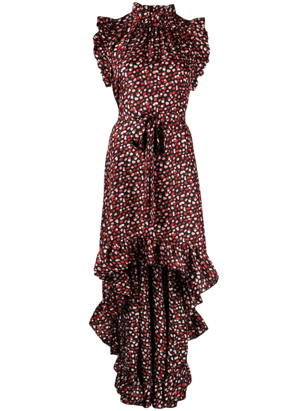 Graphic-Print Silk Dress