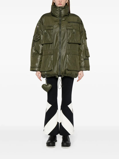 Cargo-Pocket Puffer Coat