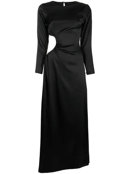 Striking Silk Maxi Dress