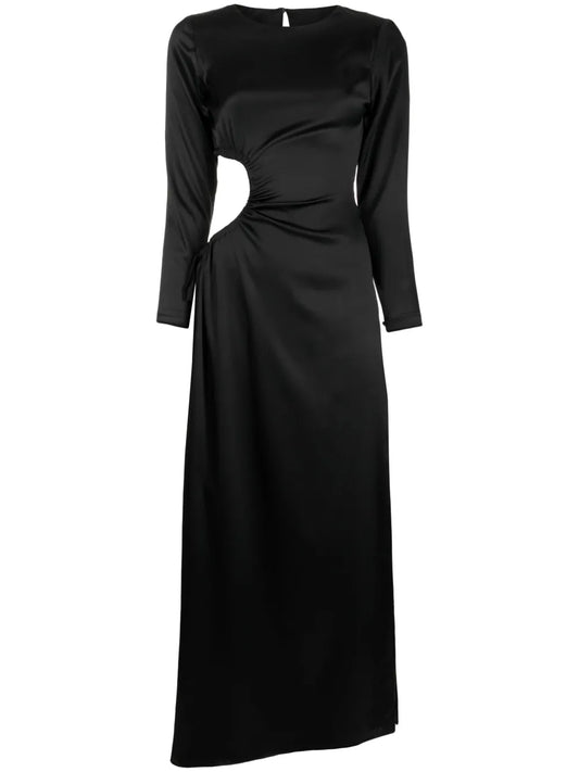 Striking Silk Maxi Dress