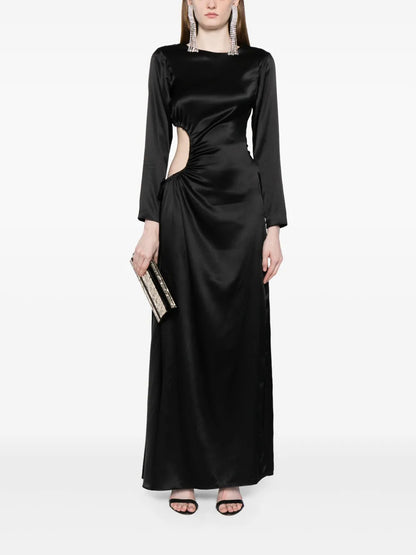 Striking Silk Maxi Dress