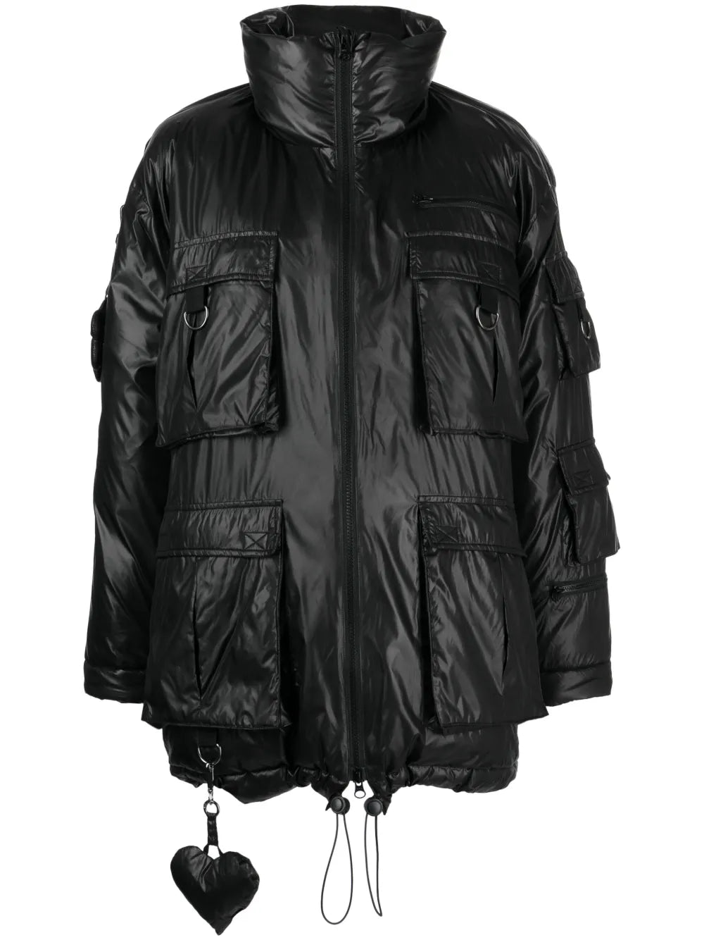 Cargo-Pocket Puffer Coat